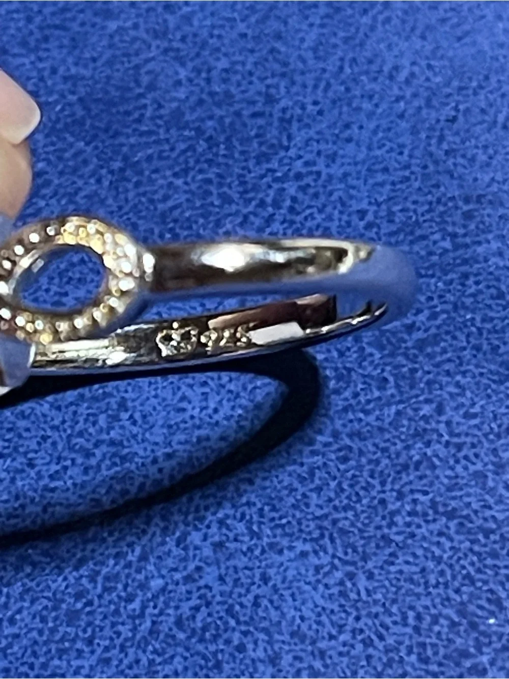 NWT Signed Crown .925 Black Pearl Solitaire Ring Sz 7